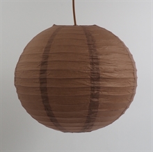 Ricepaper lamp shade 40 cm. Copper brown